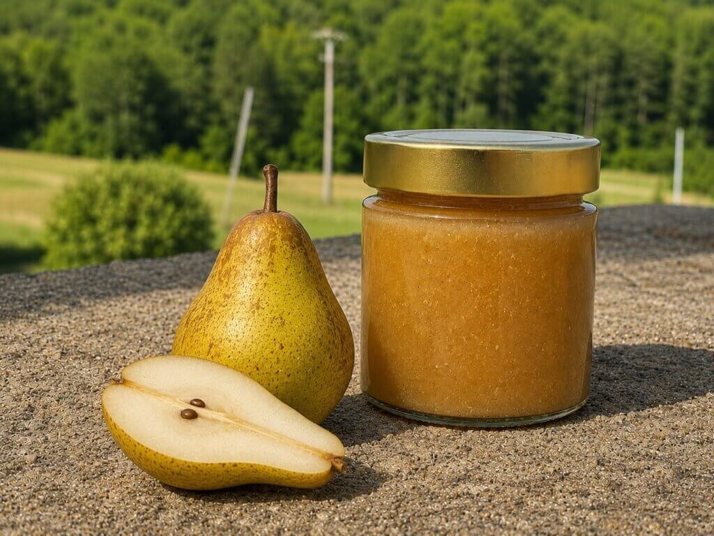 homemade pear jam